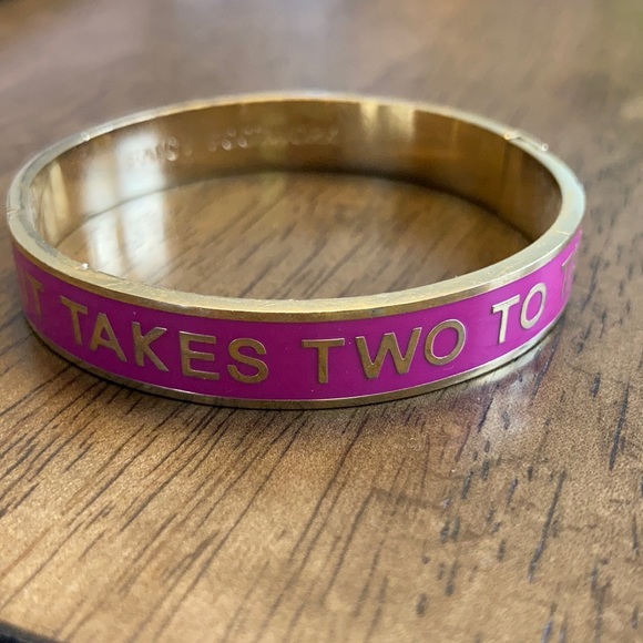 Kate Spade It Takes Two to Tango hinged bracelet